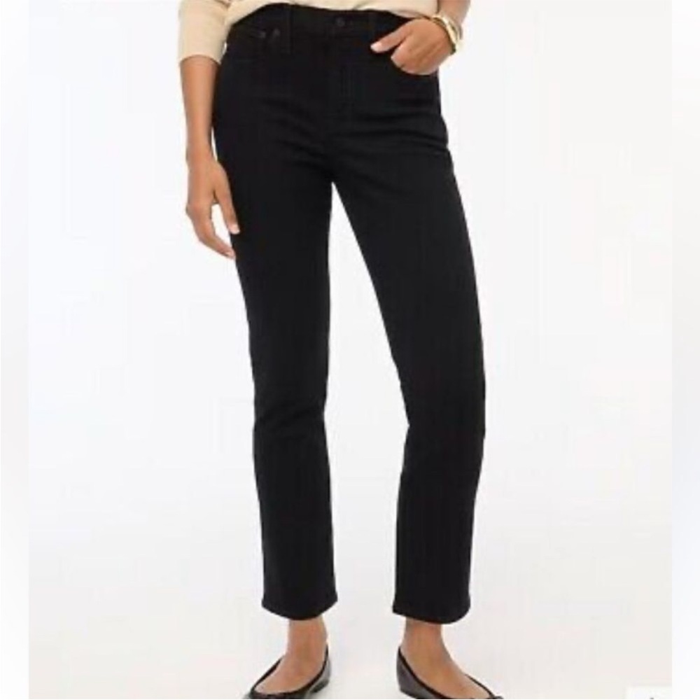 J Crew Jeans 26 Tall Essential Straight Black